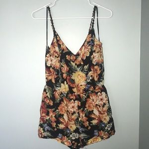 Forever 21 floral romper